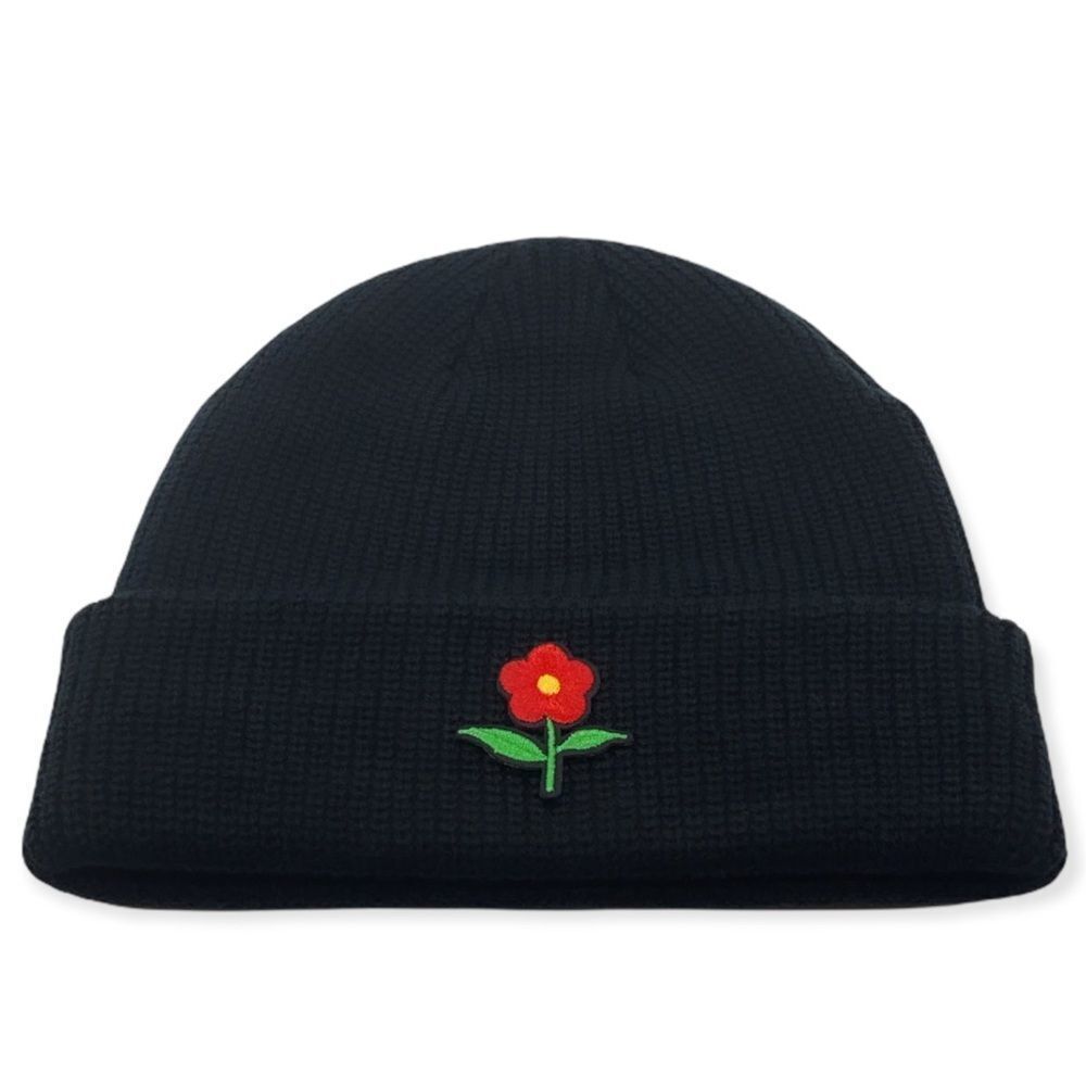 NWT Wool + Pepper Co. Independent Flower Beanie Hat